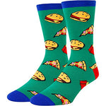 Funny Burger Socks for Men, Novelty Burger Gifts For Burger Lovers, Anniversary Gift For Him, Gift For Dad, Funny Food Socks, Mens Burger Themed Socks