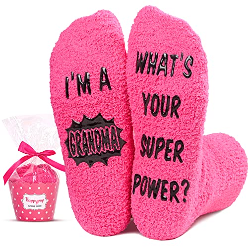 Grandma Women Dark Pink Socks