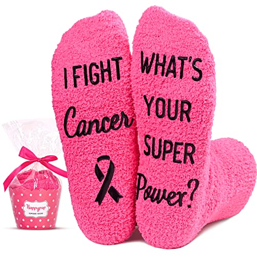 Breast Cancer Gifts, Cancer Socks for Women, Breast Cancer Awareness Socks, Inspirational Gifts for Women to Foster Strength