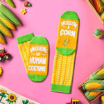 Its Corn Socks Corn Gifts, Corn Costume Corny Gifts, Corn Socks Funny Rock em socks, Joke Socks Gag Gifts for Adults Funny
