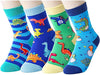 Funny Dinosaur Gifts for Boys, Gifts for Son, Kids Who Love Dinosaur, Cute Dinosaur Socks for Boys, Gifts for 4-7 Years Old Boys