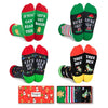 Best Secret Santa Gifts, Stocking Stuffers, Christmas Presents, Xmas Gifts, Funny Children Christmas Socks, Santa Socks, Novelty Christmas Gifts for Kids 4 5 6 7 Years Old Boys Girls