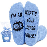 Cool Uncle Awesome Uncle Gifts, Novelty Silly Socks for Men, Unique Father's Day Gifts for Uncle, Best Uncle Gifts from Niece Nephew, Uncle Birthday Gifts, Men's Funny Socks