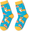 Funny Corgi Socks for Boys, Novelty Corgi Gifts For Corgi Lovers, Children's Day Gift For Your Son, Gift For Brothers, Funny Dog Socks for 4-7 Years Kids, Boys Corgi Themed Socks