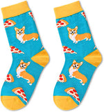 Funny Corgi Socks for Boys, Novelty Corgi Gifts For Corgi Lovers, Children's Day Gift For Your Son, Gift For Brothers, Funny Dog Socks for 4-7 Years Kids, Boys Corgi Themed Socks