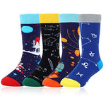 Crazy Kids Socks Funny Space Socks Gifts for Boys Girls, Best Gifts for Children 4-7 Years, Outer Space Gifts, Book Gifts, Birthdays Gifts, Children's Day Gifts, Christmas Gifts