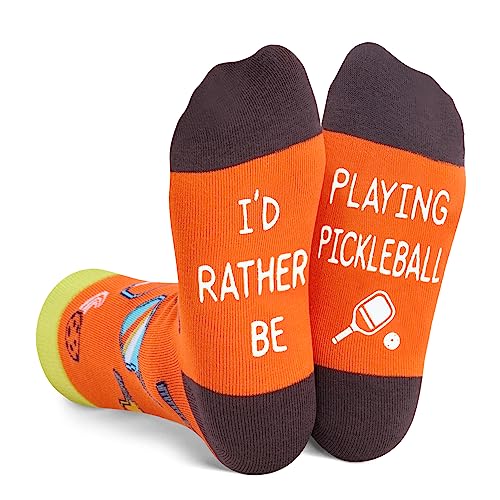 Novelty Pickleball Socks for Kids, Funny Pickleball Gifts for Sports Lovers, Kids' Gifts for Boys and Girls, Unisex Pickleball Themed Socks Children, Silly Socks, Cute Socks, Gifts for 7-10 Years Old