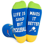 Funny Pickleball Unisex Adult's Dark Blue Crew Socks