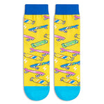 Novelty Skateboard Socks for Kids, Funny Skateboard Gifts for Sports Lovers, Kids' Gifts for Boys and Girls, Unisex Skateboard Themed Socks Children, Silly Socks, Cute Socks, Gifts for 7-10 Years Old
