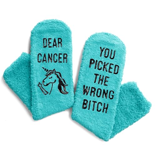 Breast Cancer Gifts For Cancer Patients, Inspirational Socks For Women, Chemo Survivor Comfort Gifts