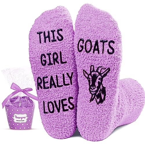 Goat Gifts for Goat Lovers Goat Gifts for Women Unique Goat Themed Gifts Fuzzy Goat Socks Gift for Farmers