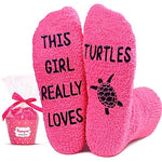 Turtle Gifts For Women Lovely Fuzzy Fluffy Animals Socks Gift For Turtle Lover Valentine's Birthdays Gift For Her
