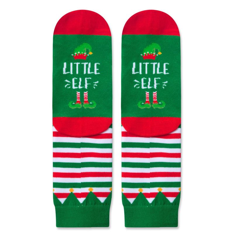 Christmas Gifts Stocking Socks for 2-3 Years Old Kids - Elf Socks Elf Stockings for Boys Girls 2-12 Years
