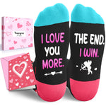 HAPPYPOP Gifts For Boyfriend Girlfriends - Funny Girlfriend Gifts from Boyfriend, Christmas Girlfriend Gift Ideas, Love Girlfriend Cute Socks