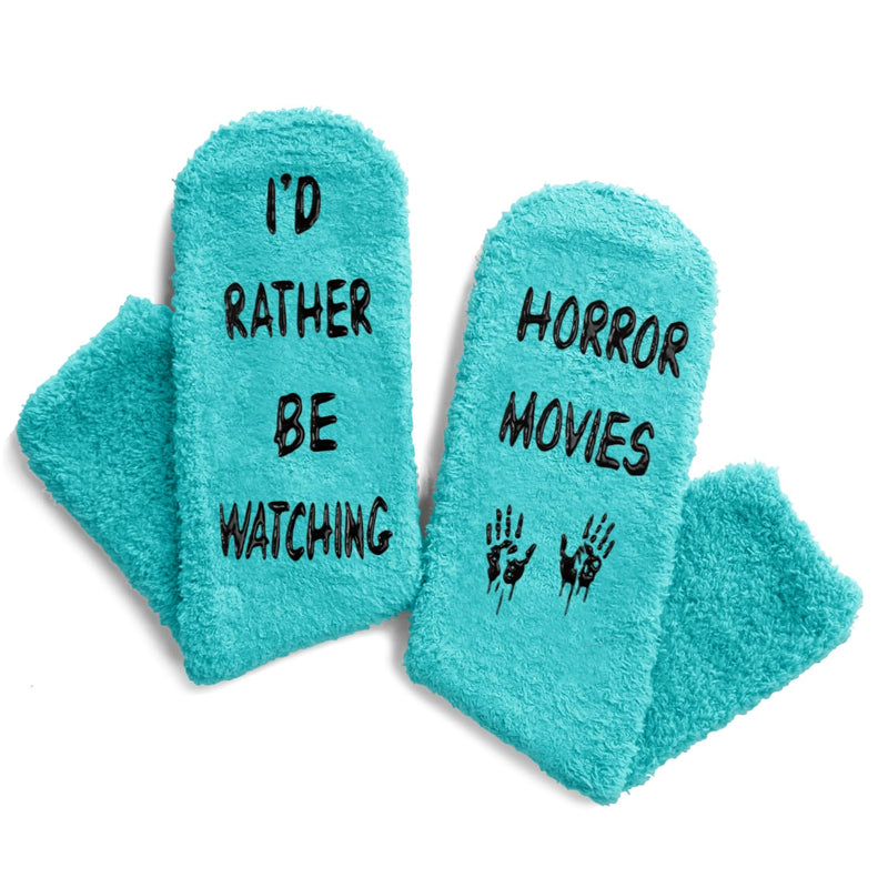 Horror Movie Gifts for Movie Lovers Women, Horror Scary Movie Night Gifts, Horror Movie Socks Green