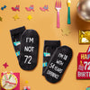 72nd Birthday Gifts for Men - Socks for 72 Year Old Woman, 72 Birthday Gifts for 72 Year Old Elderly Man