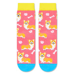 Corgi Gifts for Corgi Lovers - Corgi Socks for Teen Girls, Funny Girl Socks, Crazy Socks for Girls 10-12