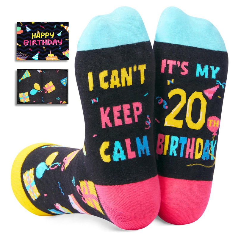 20th Birthday Gifts Socks for 20 Year Old Female Male, Gifts for