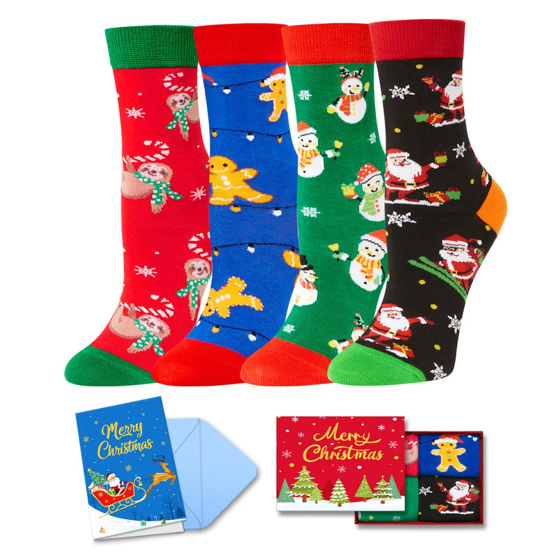 Christmas Gifts Stocking Socks for 7-9 years old Kids Xmas