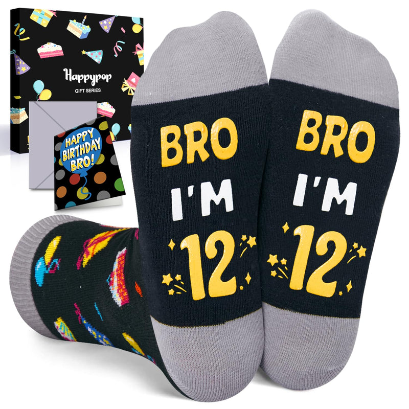12th Birthday Gifts Ideas for Boys Socks for Kids Age 12, Twelve
