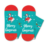 Christmas Gifts Stocking Socks For Men Women - Secret Santa Socks Xmas Stocking Stuffers For Goose Lovers Christmas Geese Gifts