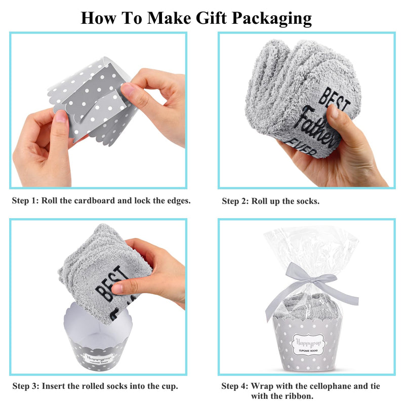 Fuzzy Gifts For Father - Funny Dad Socks, Funny Dad Gifts Father Gifts From Son Daughter