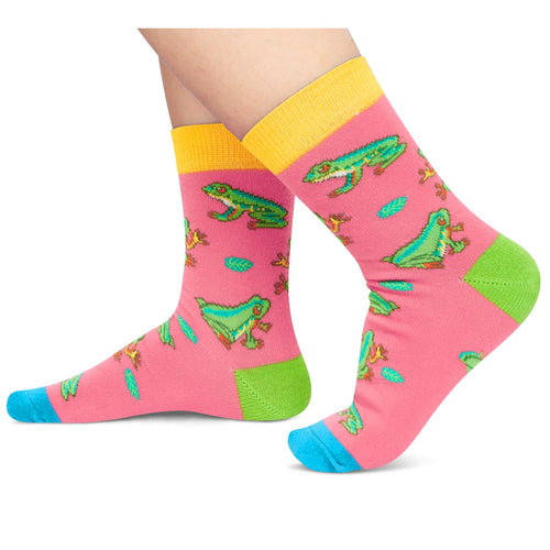 Kids Animal Socks Cute Animal Socks For Girls (5-Pack) Pig, Fox