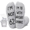 62nd Birthday Gifts Ideas for Men - Socks for 62 Year Old Middle Aged Man, 62nd Birthday Gifts for Him, 62 Year Old Gifts for Male