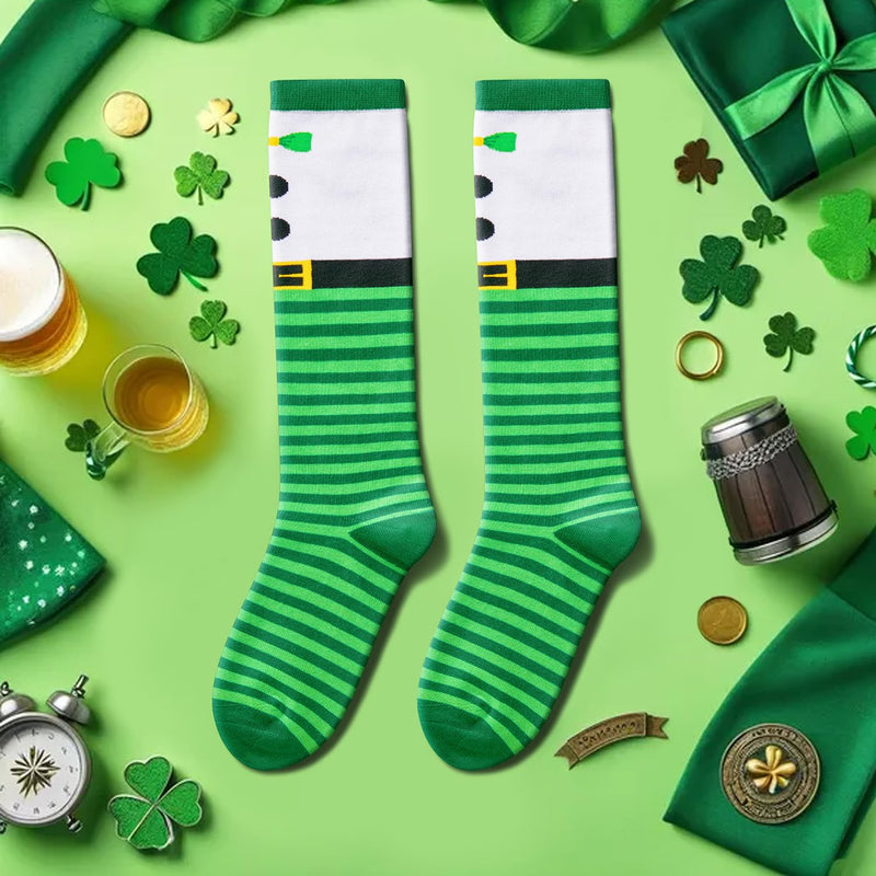 St. Patrick’s Day Gray & Green Argyle Shamrock Over-the-Knee St. Patrick’s Day Gray & Green Argyle Shamrock Over-the-Knee