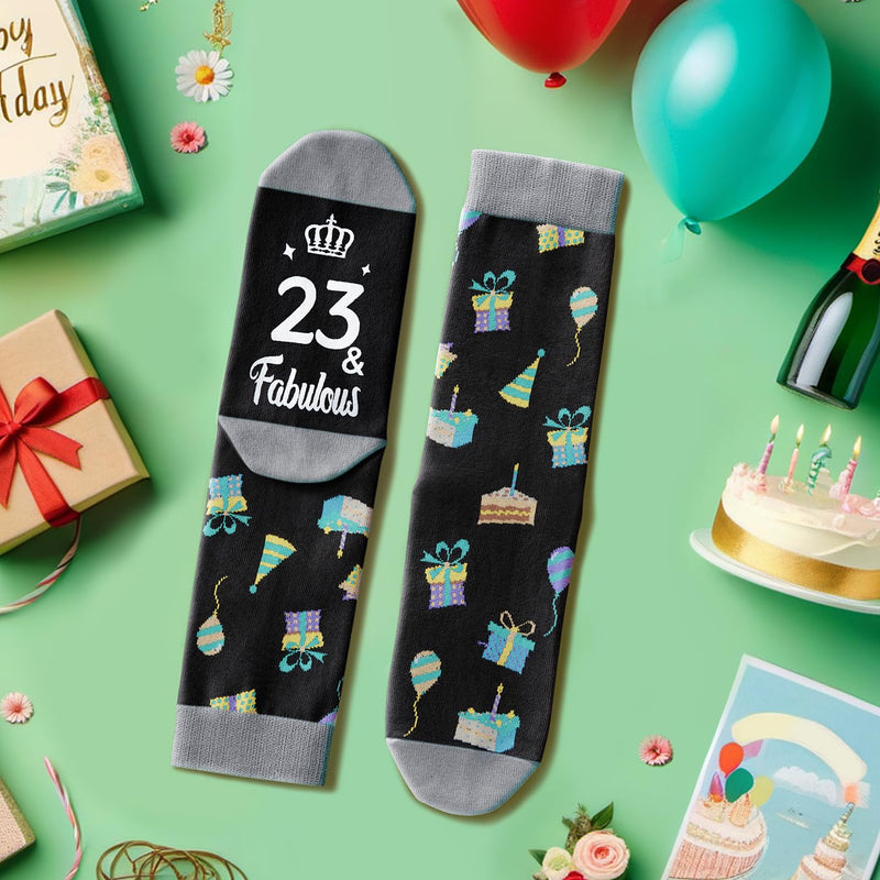23rd Birthday Gifts Socks Ideas Gifts for 23 Year Old Woman Man