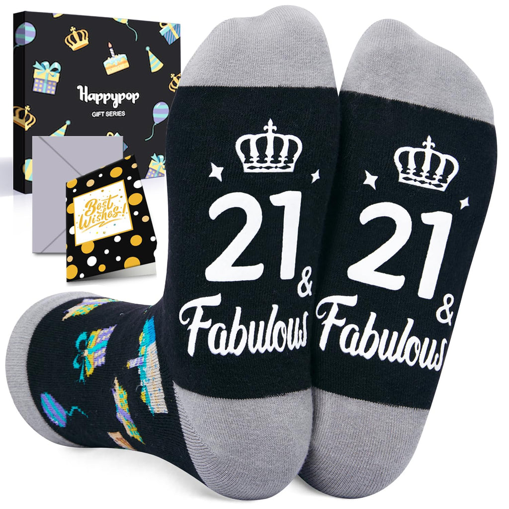 21st Birthday Gifts Socks Ideas Gifts for 21 Year Old Woman Man
