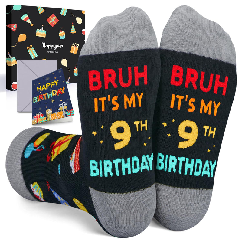 9th Birthday Gifts for Boys Socks for Kids Age 9, Presents for