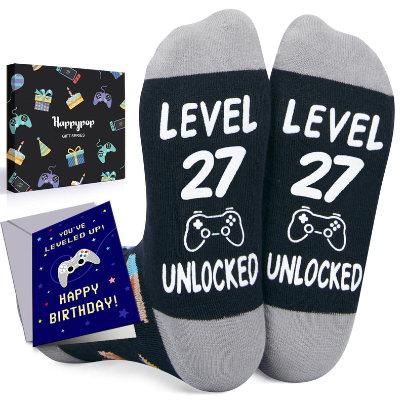 27th Birthday Gifts Socks Ideas - Socks for 27 Year Olds Women Men, Best Gifts for 27 Year Olds, 27th Birthday Socks