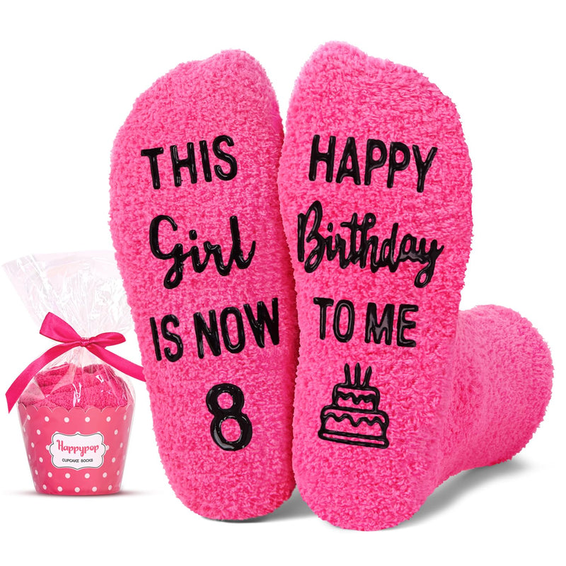 8th Birthday Gifts for Girls Socks for Kids Age 8, Presents for