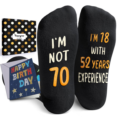 18/30/40/50/60/70 anni calzini Happy Birthday Women Set