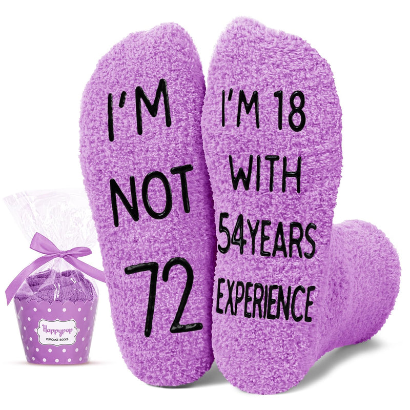 72nd Birthday Gift Ideas for Women Socks for 72 Year Old Lady