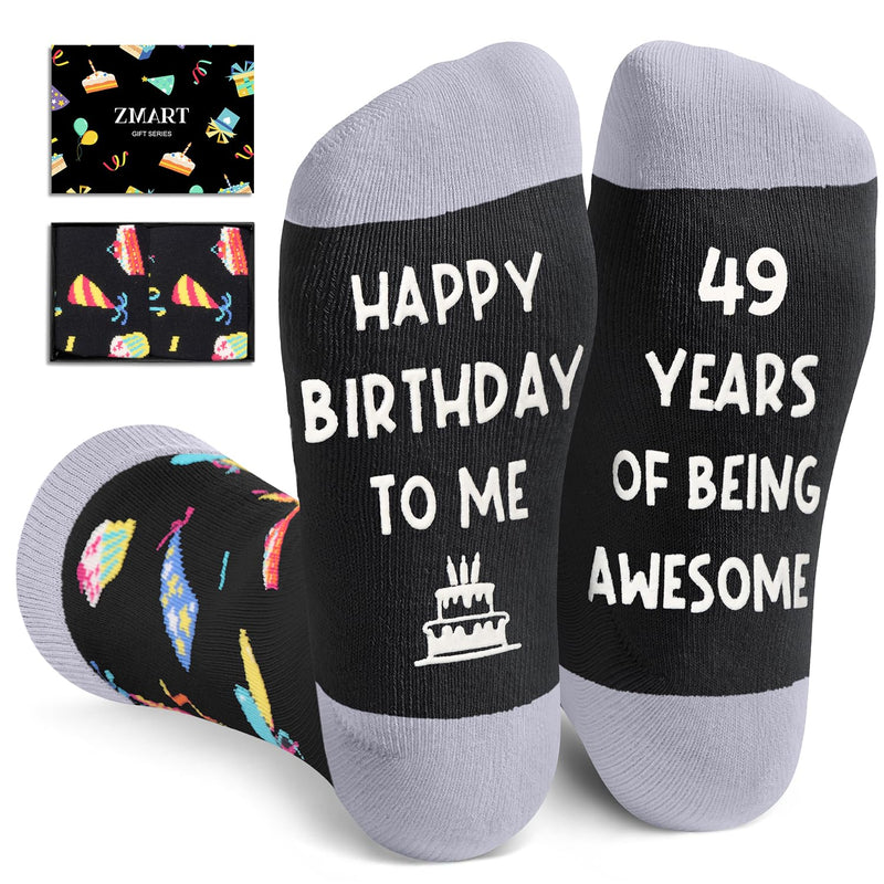 49th Birthday Gift Ideas for Men Women Socks for 49 Year Old