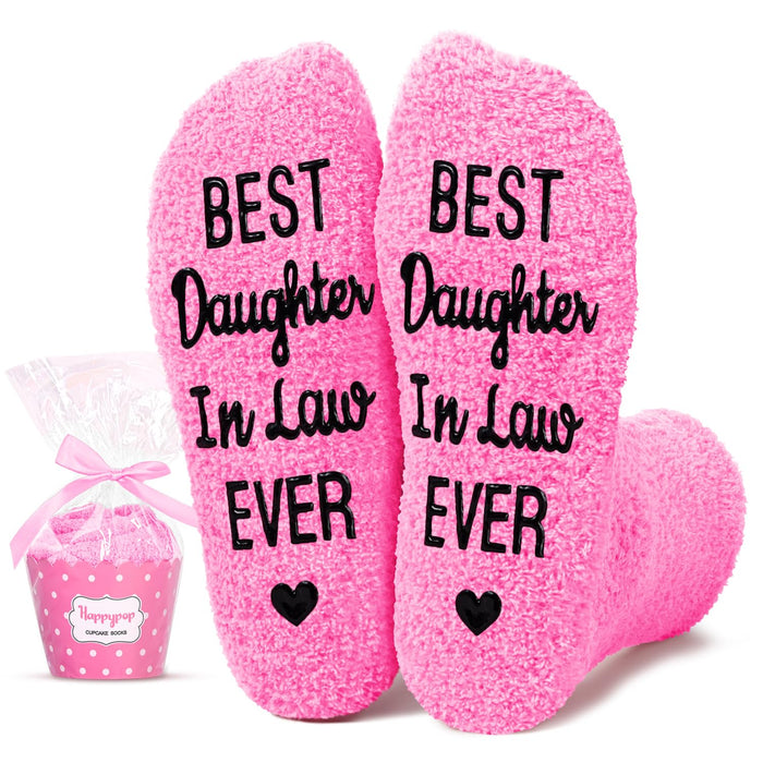 Mothers Day Gifts Socks - Daughter in Law Gifts, Daughter in Law Wedding Birthday Socks, Stocking Stuffers