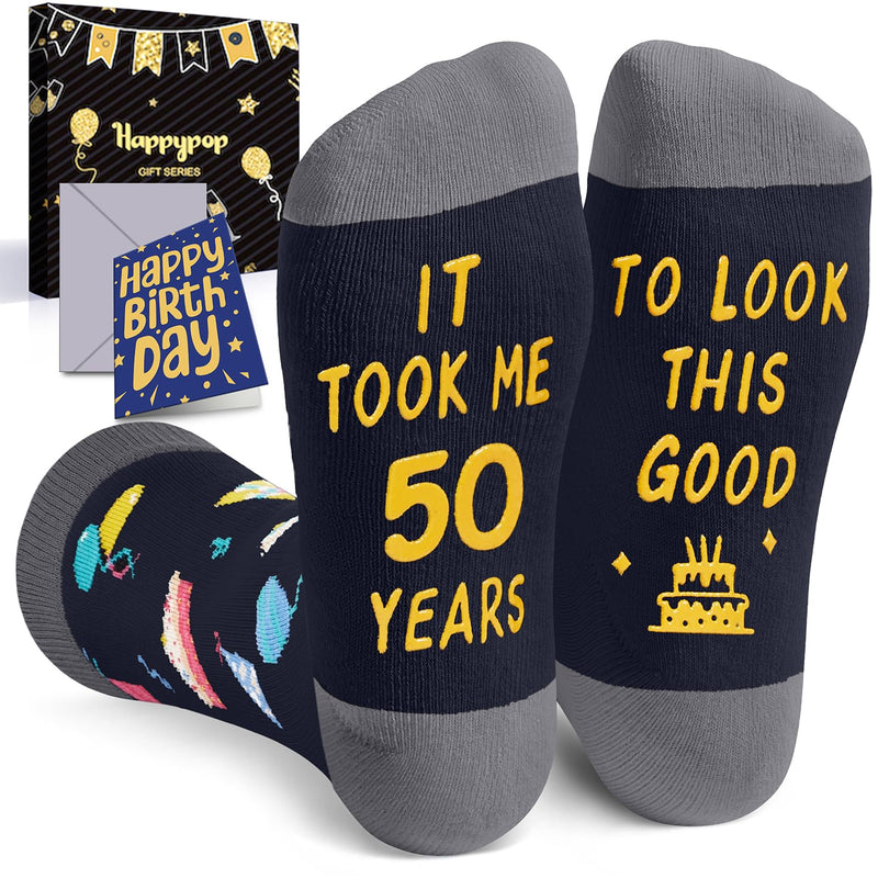50th Birthday Gifts Ideas - Socks for 50 Year Olds, 50th Birthday
