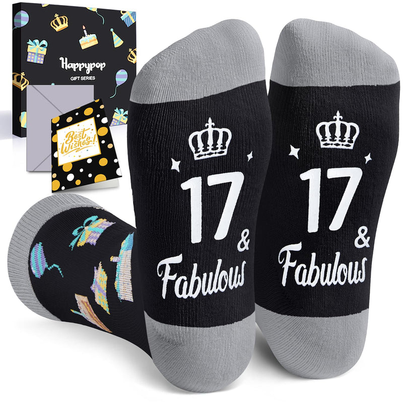 17th Birthday Gifts Ideas Socks 17 Year old Boy Girl Gifts