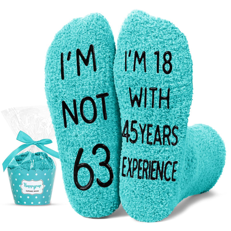 63rd Years Old Birthday Gifts for Women - Socks for 63 Year Olds, Gift Ideas for 63 Year Olds, Best Gifts for 63 Year Old Woman