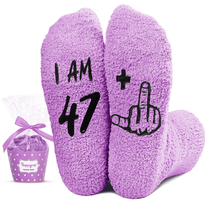 48th Birthday Gifts for Her - Women Socks for 48 Year Old Sister, Female Friends Birthday Gift Ideas for Wife Turning Their 40s