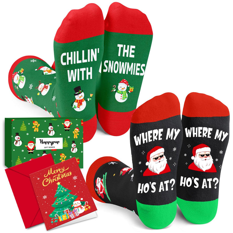 Christmas Gifts Stocking Socks for Women Men Xmas Stocking