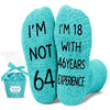 64th Years Old Birthday Gifts for Women - Socks for 64 Year Olds, Gift Ideas for 64 Year Olds, Best Gifts for 64 Year Old Woman