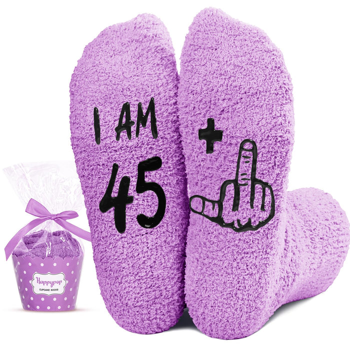 46th Birthday Gifts for Her - Women Socks for 46 Year Old Sister, Female Friends Birthday Gift Ideas for Wife Turning Their 40s