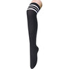 Slim Leg Stockings, Fashion Women's Knee High Socks, Over the Knee Thigh High Striped Long Socks