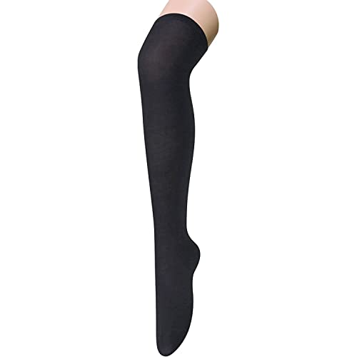 Thigh High Socks, Knee High Socks for Women Girls, Long Socks Over the Knee Socks, Black Socks