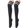 2 Pair Women Striped Long Socks Thigh Stockings School Girl Over Knee Socks Leg Warmer
