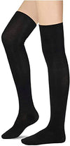 Thigh High Socks, Knee High Socks for Women Girls, Long Socks Over the Knee Socks, Black Socks
