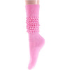 Funny Pink Socks for Women Teen Girls, Pink Slouch Socks, Pink Scrunch Socks, Thick Long High Knit Socks, Gifts for the 80s 90s, Vintage Solid Color Socks